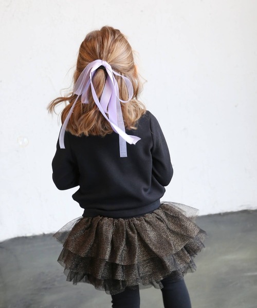 Rora（ローラ）の「シャララ リボン ヘアゴム（ヘアゴム・キッズ・クリーム/ラベンダー/ピンク/ブラック/ネイビー・FREE）」の17枚目の写真