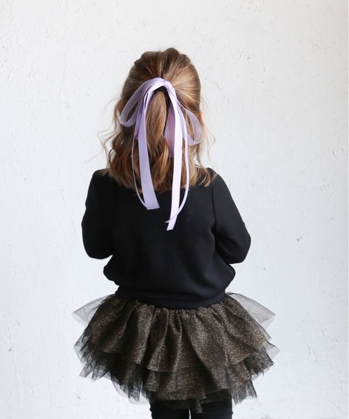 Rora（ローラ）の「シャララ リボン ヘアゴム（ヘアゴム・キッズ・クリーム/ラベンダー/ピンク/ブラック/ネイビー・FREE）」の18枚目の写真