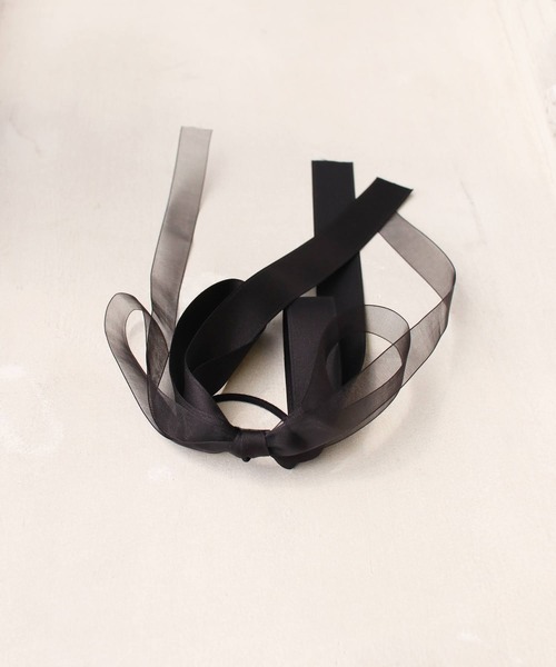 Rora（ローラ）の「シャララ リボン ヘアゴム（ヘアゴム・キッズ・クリーム/ラベンダー/ピンク/ブラック/ネイビー・FREE）」の22枚目の写真