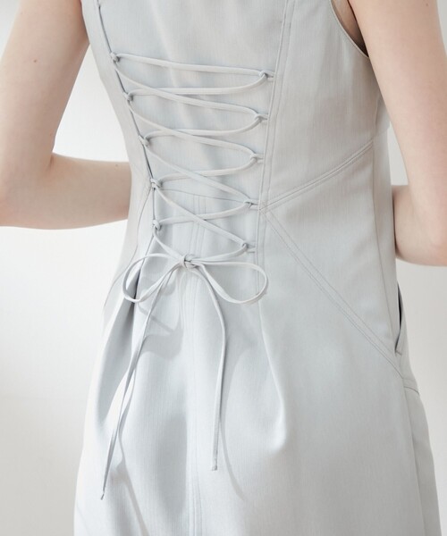 ME COUTURE(ミークチュール)の「ミニヘリンボーンステッチワンピース(ワンピース・レディース・ベージュ・1/0)」の10枚目の写真
