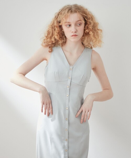 ME COUTURE(ミークチュール)の「ミニヘリンボーンステッチワンピース(ワンピース・レディース・ベージュ・1/0)」の12枚目の写真