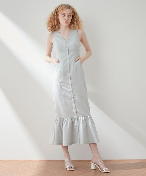 ME COUTURE(ミークチュール)の「ミニヘリンボーンステッチワンピース(ワンピース・レディース・ベージュ・1/0)」の18枚目の写真
