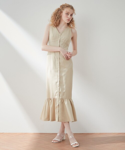 ME COUTURE(ミークチュール)の「ミニヘリンボーンステッチワンピース(ワンピース・レディース・ベージュ・1/0)」の20枚目の写真