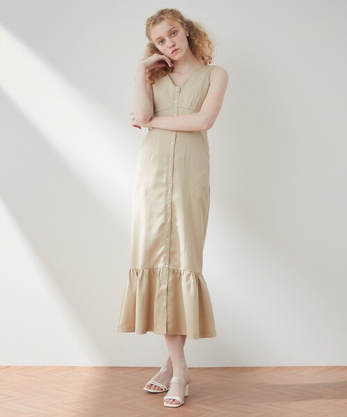 ME COUTURE(ミークチュール)の「ミニヘリンボーンステッチワンピース(ワンピース・レディース・ベージュ・1/0)」の21枚目の写真