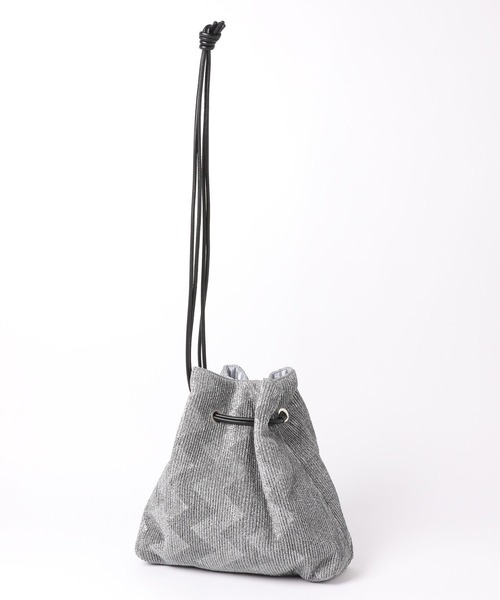 GLOBAL WORK（グローバルワーク）の「キラキラ3WAY巾着/一部店舗限定/981624（ショルダーバッグ・レディース・シルバー/ブラック/ゴールド・ONE SIZE）」の14枚目の写真