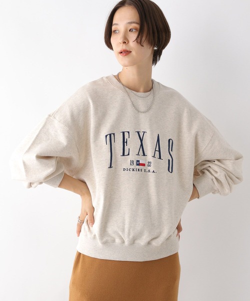 LEPSIM（レプシィム）の「【Dickies／ディッキーズ】ロゴプルオーバー　961757（Tシャツ/カットソー・レディース・グレー/ネイビー・FREE）」の3枚目の写真