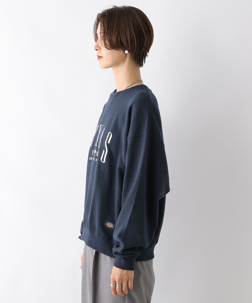 LEPSIM（レプシィム）の「【Dickies／ディッキーズ】ロゴプルオーバー　961757（Tシャツ/カットソー・レディース・グレー/ネイビー・FREE）」の10枚目の写真