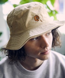 UN-FILLED（アンフィルド）の「mko11566- GERBERA EMB CORDUROY BACKET HAT ハット（ハット）」