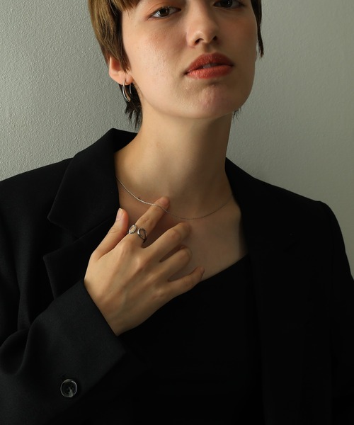 ORLEAN(オルレアン)の「金属アレルギー対応 シンプルスリムチェーンネックレス サージカルステンレス(ネックレス・レディース・ゴールド/シルバー・フリー)」の12枚目の写真