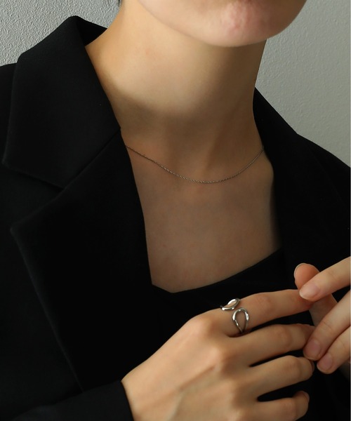 ORLEAN(オルレアン)の「金属アレルギー対応 シンプルスリムチェーンネックレス サージカルステンレス(ネックレス・レディース・ゴールド/シルバー・フリー)」の13枚目の写真