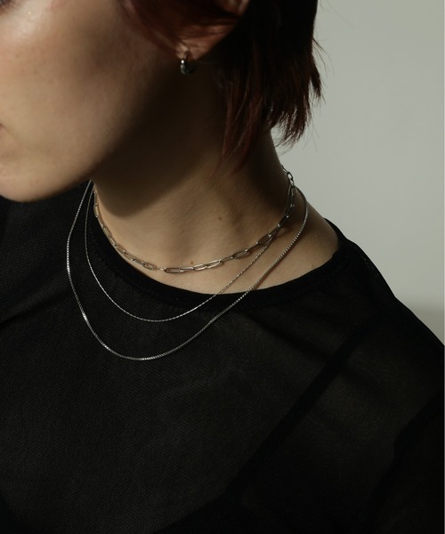 ORLEAN(オルレアン)の「金属アレルギー対応 シンプルスリムチェーンネックレス サージカルステンレス(ネックレス・レディース・ゴールド/シルバー・フリー)」の14枚目の写真