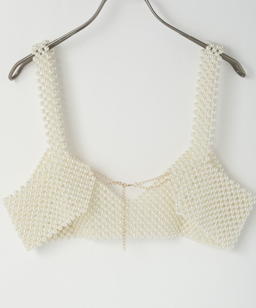 LOWRYS FARM（ローリーズファーム）の「パールビスチェ　991683（ベスト・レディース・ホワイト/ホワイト系その他・FREE）」の5枚目の写真