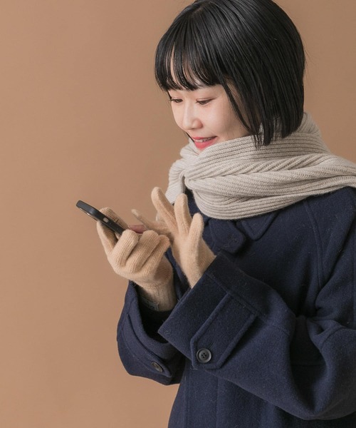 URBAN RESEARCH DOORS（アーバンリサーチドアーズ）の「『一部WEB限定カラー』ハミルトンウールロンググローブ（手袋・レディース・グレー系その他/ライトグレー/ベージュ/チャコールグレー・-）」の20枚目の写真