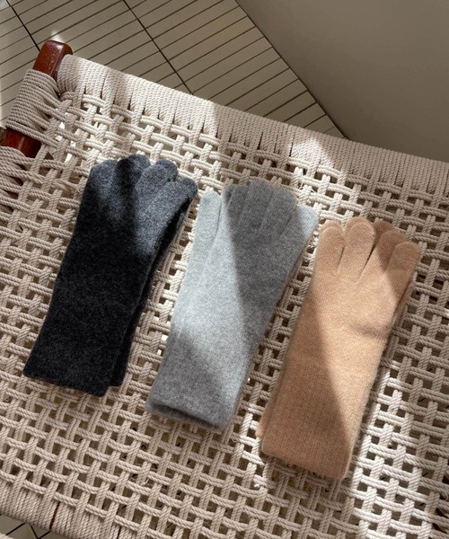 URBAN RESEARCH DOORS（アーバンリサーチドアーズ）の「『一部WEB限定カラー』ハミルトンウールロンググローブ（手袋・レディース・グレー系その他/ライトグレー/ベージュ/チャコールグレー・-）」の17枚目の写真