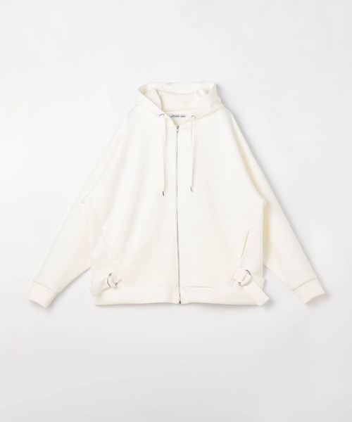 NICOLE CLUB（ニコル　クラブ）の「サイドベルトパーカー（パーカー・レディース・ブラック/オフホワイト・FREE）」の21枚目の写真