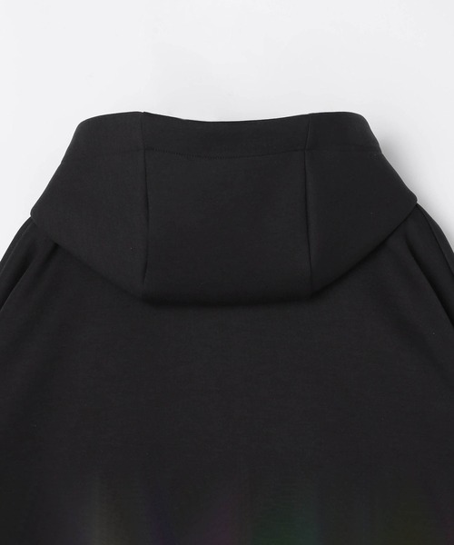 NICOLE CLUB（ニコル　クラブ）の「サイドベルトパーカー（パーカー・レディース・ブラック/オフホワイト・FREE）」の4枚目の写真