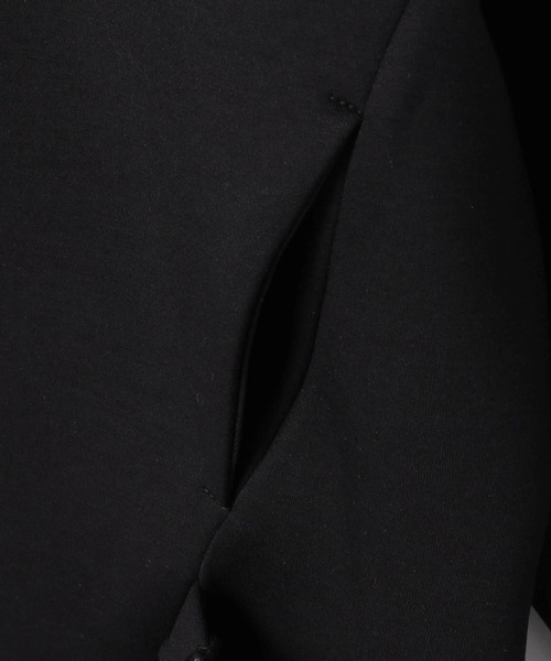 NICOLE CLUB（ニコル　クラブ）の「サイドベルトパーカー（パーカー・レディース・ブラック/オフホワイト・FREE）」の5枚目の写真