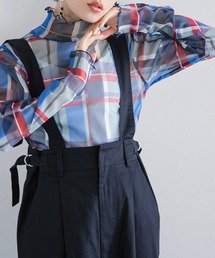 RAGEBLUE | ハイネックチェックシアートップス(Tシャツ/カットソー)
