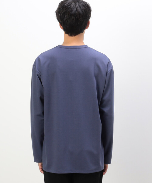 COMME CA ISM(コムサイズム)の「パッチワーク クルーネック ロングスリーブ Tシャツ(Tシャツ/カットソー・メンズ・ブルー/ホワイト/チャコール・MEDIUM/LARGE)」の13枚目の写真