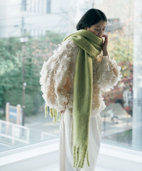 marjour(マージュール)の「FRINGE KNIT(ニット/セーター・レディース・カーキブラウン/アイボリー・M)」の18枚目の写真