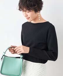 NOLLEY’S | 《手洗い可能》愛され ワイドリブボートネックプルオーバーニット(ニット/セーター)