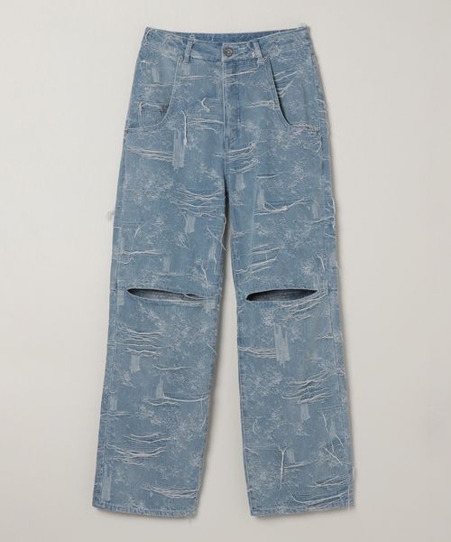 JEANASIS（ジーナシス）の「スリットデニムパンツ/105313（デニムパンツ・レディース・ブルー系その他/ブラック/ライトブルー・SMALL/MEDIUM）」の19枚目の写真