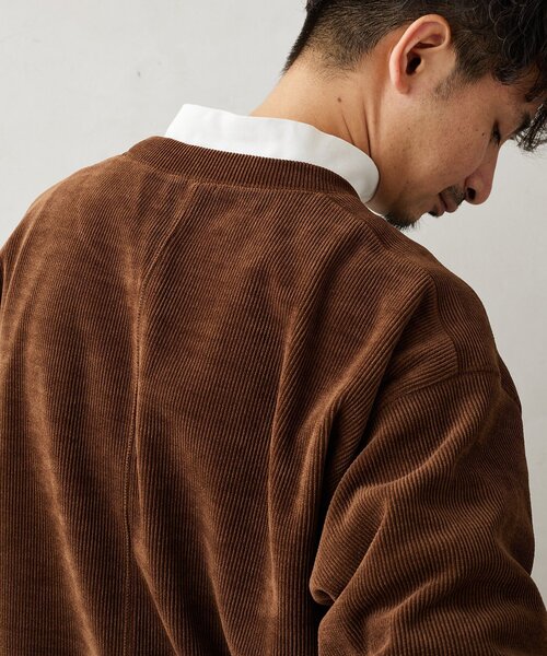 JOURNAL STANDARD relume(ジャーナルスタンダード レリューム)の「モールコーデュロイ プルオーバー(Tシャツ/カットソー・メンズ・ブラウン系その他/アイボリー/ピンク/ネイビー/ブラウン・LARGE/MEDIUM)」の3枚目の写真