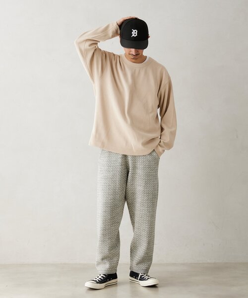 JOURNAL STANDARD relume(ジャーナルスタンダード レリューム)の「モールコーデュロイ プルオーバー(Tシャツ/カットソー・メンズ・ブラウン系その他/アイボリー/ピンク/ネイビー/ブラウン・LARGE/MEDIUM)」の6枚目の写真