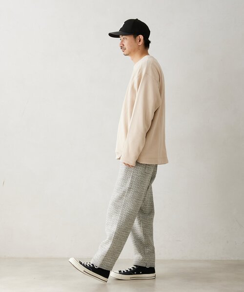 JOURNAL STANDARD relume(ジャーナルスタンダード レリューム)の「モールコーデュロイ プルオーバー(Tシャツ/カットソー・メンズ・ブラウン系その他/アイボリー/ピンク/ネイビー/ブラウン・LARGE/MEDIUM)」の10枚目の写真