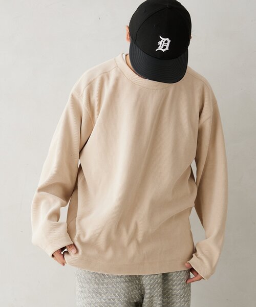 JOURNAL STANDARD relume(ジャーナルスタンダード レリューム)の「モールコーデュロイ プルオーバー(Tシャツ/カットソー・メンズ・ブラウン系その他/アイボリー/ピンク/ネイビー/ブラウン・LARGE/MEDIUM)」の13枚目の写真
