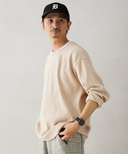 JOURNAL STANDARD relume(ジャーナルスタンダード レリューム)の「モールコーデュロイ プルオーバー(Tシャツ/カットソー・メンズ・ブラウン系その他/アイボリー/ピンク/ネイビー/ブラウン・LARGE/MEDIUM)」の18枚目の写真