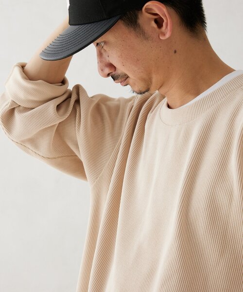 JOURNAL STANDARD relume(ジャーナルスタンダード レリューム)の「モールコーデュロイ プルオーバー(Tシャツ/カットソー・メンズ・ブラウン系その他/アイボリー/ピンク/ネイビー/ブラウン・LARGE/MEDIUM)」の19枚目の写真