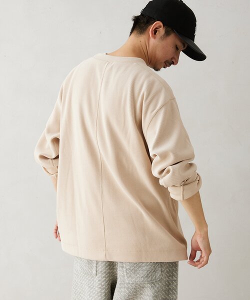 JOURNAL STANDARD relume(ジャーナルスタンダード レリューム)の「モールコーデュロイ プルオーバー(Tシャツ/カットソー・メンズ・ブラウン系その他/アイボリー/ピンク/ネイビー/ブラウン・LARGE/MEDIUM)」の20枚目の写真
