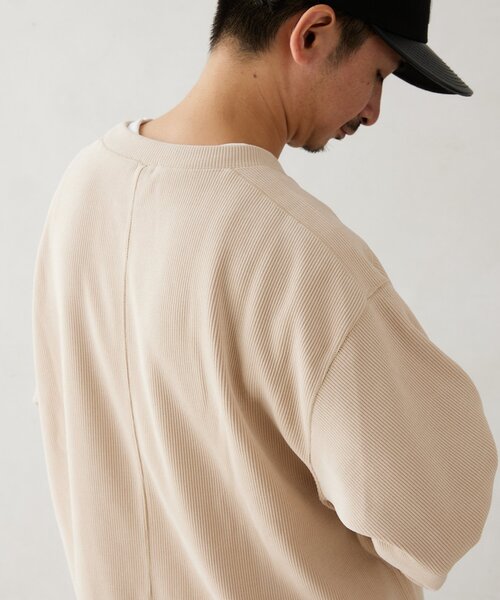 JOURNAL STANDARD relume(ジャーナルスタンダード レリューム)の「モールコーデュロイ プルオーバー(Tシャツ/カットソー・メンズ・ブラウン系その他/アイボリー/ピンク/ネイビー/ブラウン・LARGE/MEDIUM)」の21枚目の写真