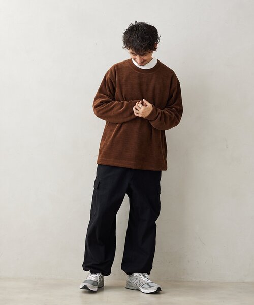 JOURNAL STANDARD relume(ジャーナルスタンダード レリューム)の「モールコーデュロイ プルオーバー(Tシャツ/カットソー・メンズ・ブラウン系その他/アイボリー/ピンク/ネイビー/ブラウン・LARGE/MEDIUM)」の22枚目の写真