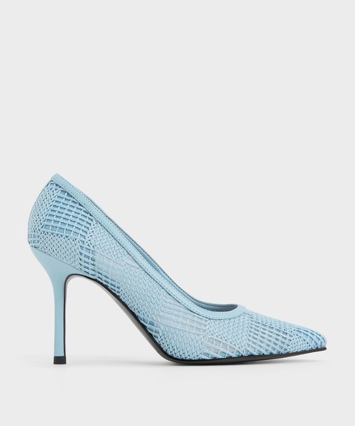 CHARLES & KEITH(チャールズ & キース)の「メッシュ ウーブンポインデッドトゥパンプス(パンプス・レディース・ブルー/クリーム/ブラック系その他2・22.5cm/23cm/23.5cm/24.5cm/25cm)」の11枚目の写真