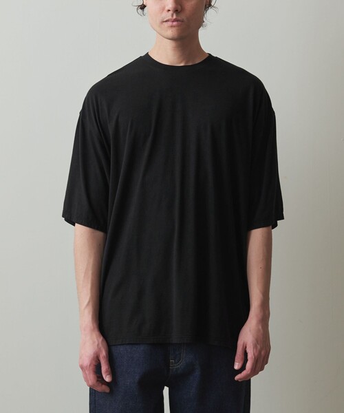 Steven Alan(スティーブンアラン)の「<Steven Alan> ドレープ ショートスリーブ Tシャツ -LOOSE(Tシャツ/カットソー・メンズ・ブラック/ダークグレー/パープル・S/M/L/XL)」の12枚目の写真