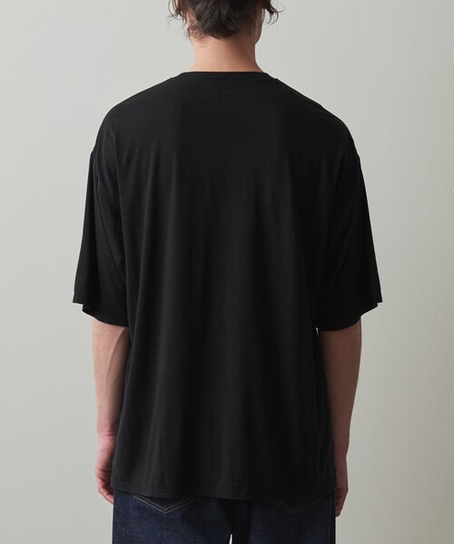 Steven Alan(スティーブンアラン)の「<Steven Alan> ドレープ ショートスリーブ Tシャツ -LOOSE(Tシャツ/カットソー・メンズ・ブラック/ダークグレー/パープル・S/M/L/XL)」の14枚目の写真