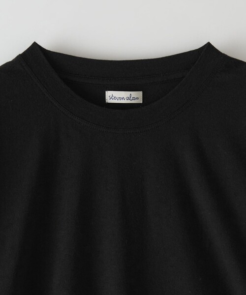 Steven Alan(スティーブンアラン)の「<Steven Alan> ドレープ ショートスリーブ Tシャツ -LOOSE(Tシャツ/カットソー・メンズ・ブラック/ダークグレー/パープル・S/M/L/XL)」の22枚目の写真