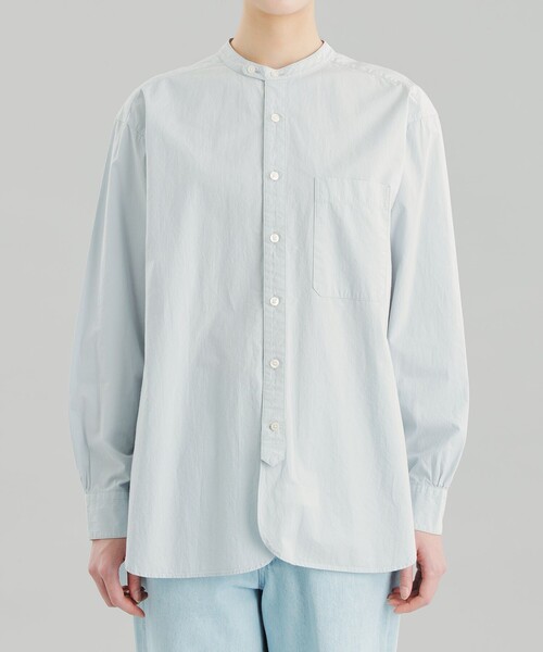 MACKINTOSH PHILOSOPHY（ﾏｯｷﾝﾄｯｼｭ ﾌｨﾛｿﾌｨｰ）の「GREY LABEL バンドカラーシャツ（シャツ/ブラウス・レディース・オフホワイト/ブルー/ブラック・2/6）」の14枚目の写真