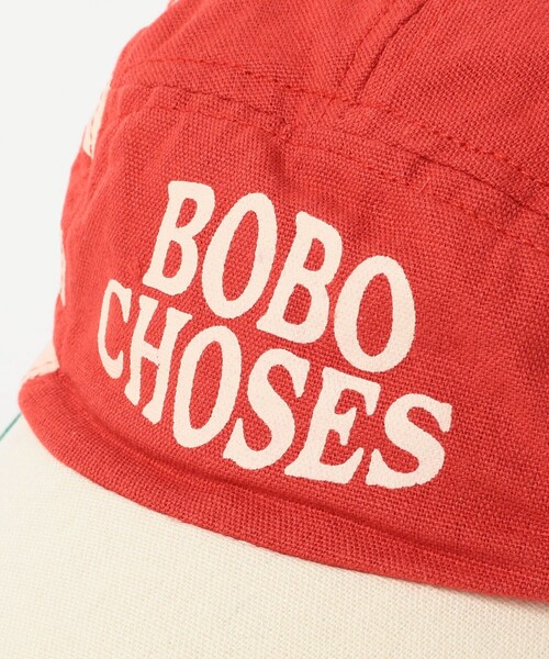 BOBO CHOSES（ボボショーズ）の「BOBO CHOSES / Red Stripes キャップ 24（52～54cm）（キャップ・キッズ・レッド・HEAD52/HEAD54）」の4枚目の写真