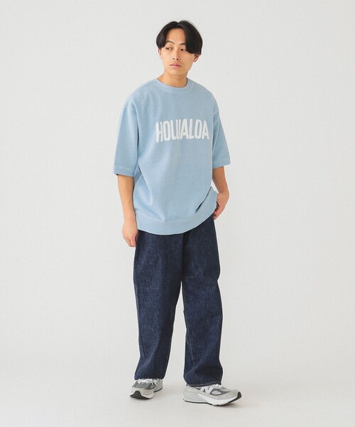 BEAMS（ビームス）の「BEAMS / ヴィンテージライク プリント スウェット（スウェット・メンズ・サックスブルー/ベージュ・S/M/L/XL）」の3枚目の写真