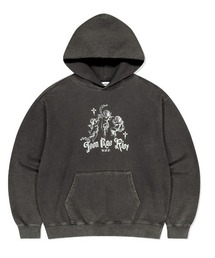 『mahagrid/マハグリッド』WASHED ANGEL HOODIE/エンゼル フーディーパーカー