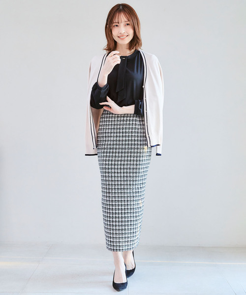 CROSS FUNCTION(クロスファンクション)の「《抗菌防臭・通気性》ボウタイカットソーブラウス【CF/クロスファンクション】(シャツ/ブラウス・レディース・ライトベージュ/ライトグリーン/オフホワイト/ブラック・LL/M/L)」の20枚目の写真