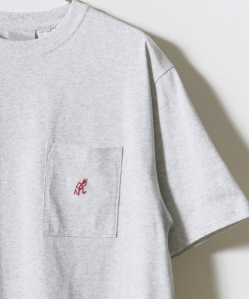 Gramicci（グラミチ）の「Gramicci/グラミチ ONE POINT TEE 半袖Tシャツ 2026年 夏 夏服（Tシャツ/カットソー・メンズ・ブラック/ホワイト/ベージュ/サンドベージュ/ダークブルー/アッシュグレー/ライトグリーン/ネイビー・L/M/XL/S）」の3枚目の写真