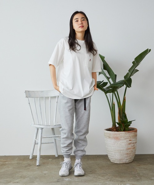 Gramicci（グラミチ）の「Gramicci/グラミチ ONE POINT TEE 半袖Tシャツ（Tシャツ/カットソー・メンズ・ブラック/ホワイト/ベージュ/サンドベージュ/ダークブルー・L/M/XL）」の9枚目の写真