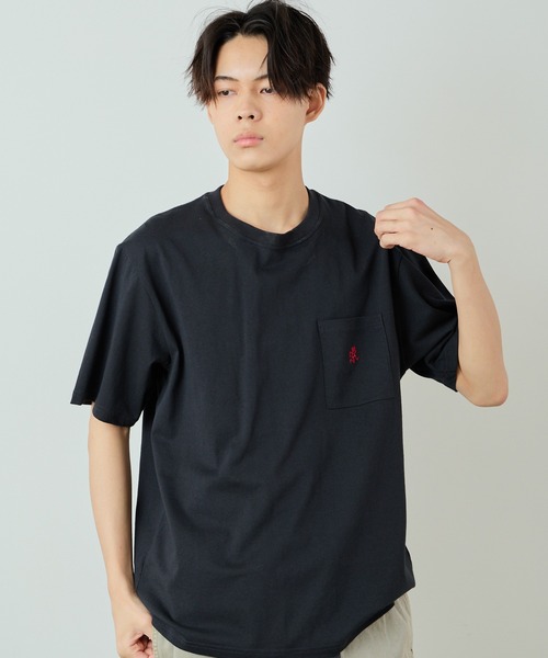 Gramicci（グラミチ）の「Gramicci/グラミチ ONE POINT TEE 半袖Tシャツ（Tシャツ/カットソー・メンズ・ブラック/ホワイト/ベージュ/サンドベージュ/ダークブルー・L/M/XL）」の14枚目の写真