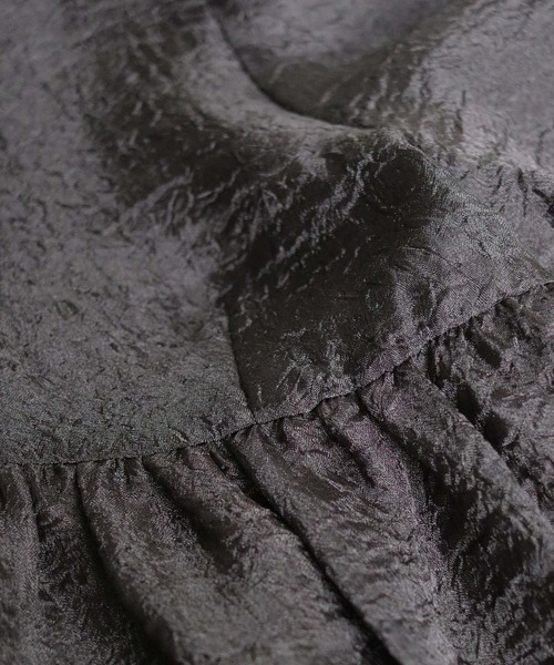 CLEIO(クレイオ)の「【CLEIO】Vネックパフスリーブシアー半袖ブラウス/V-NECK PUFF SLEEVE SHEER BLOUSE/293-11642(シャツ/ブラウス・レディース・オフホワイト/ブラック・FREE)」の8枚目の写真