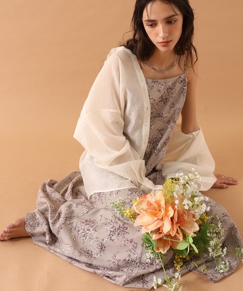 one after another NICE CLAUP(ワンアフターアナザーナイスクラップ)の「【OTONA NICE】ニットセットキャミワンピース(ワンピース・レディース・ホワイト系その他/ブラック系その他/ベージュ系その他・MEDIUM/LARGE)」の7枚目の写真
