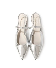 細ストラップミュールパンプス